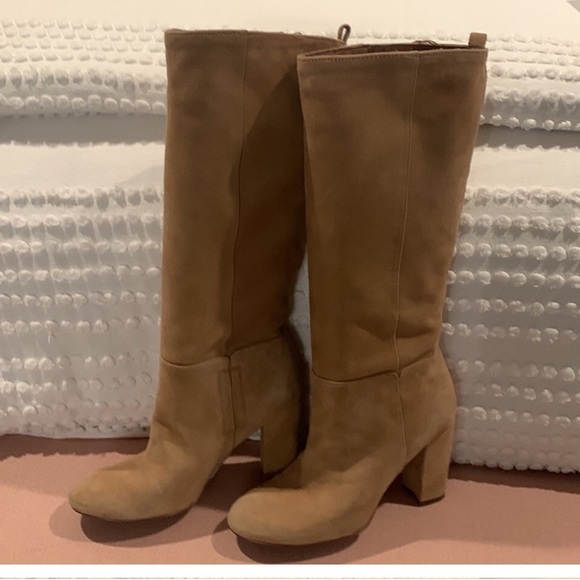 Sam Edelman • Suede Tall Heeled Boots - Picture 7 of 12